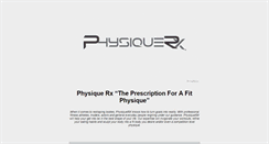 Desktop Screenshot of physiquerx.com